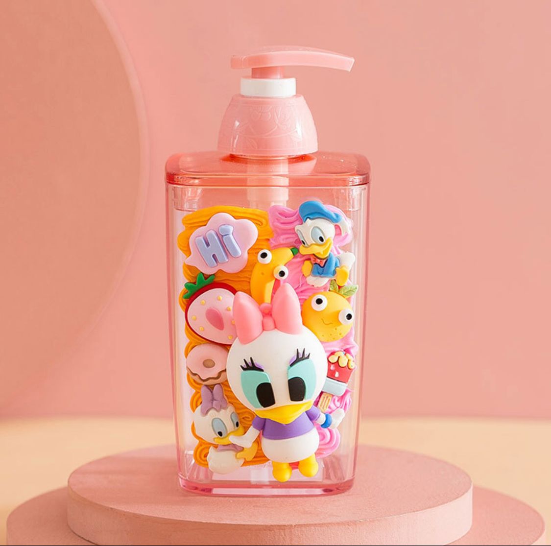 420ml kawaii sanrio accessories cat kuromi my melody cinnamon roll cute beauty travel shampoo body wash clear press bottle for girls SF Traders