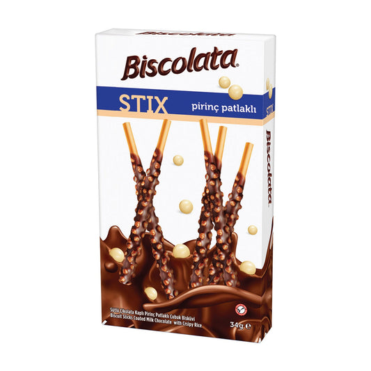 Biscolata Stix Crispy Rice 34 Gm SF Traders