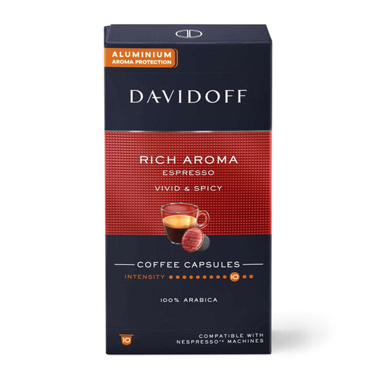 Davidoff Rich Aroma Espresso Capsule Coffee 10 Pcs 55GM SF Traders