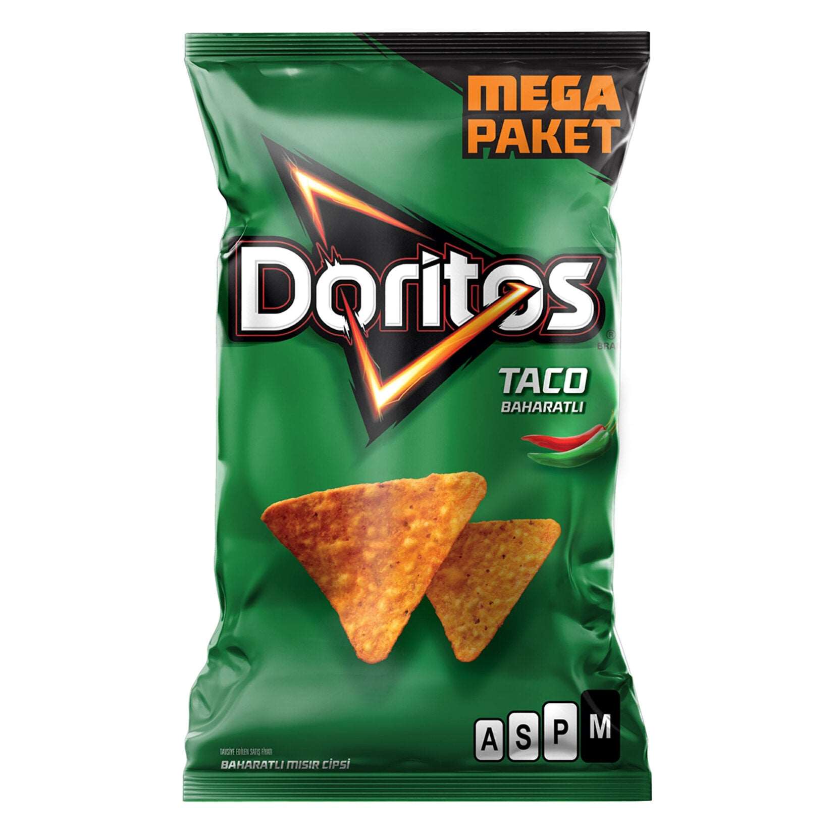 Doritos Taco Spicy Corn Chips Mega Size 218 Gm SF Traders