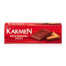 Karmen Chocolate Milk Biscuit 102 Gm SF Traders