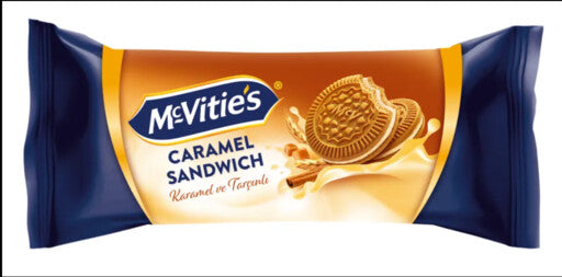 McVities Caramel Cinnamon Cream Biscuits 88 gm