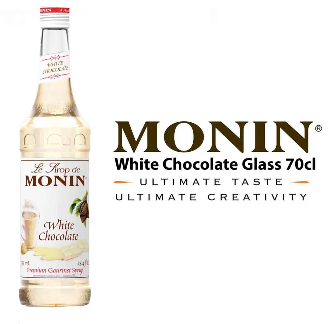 Monin Premium White Chocolate Syrup 700ML SF Traders