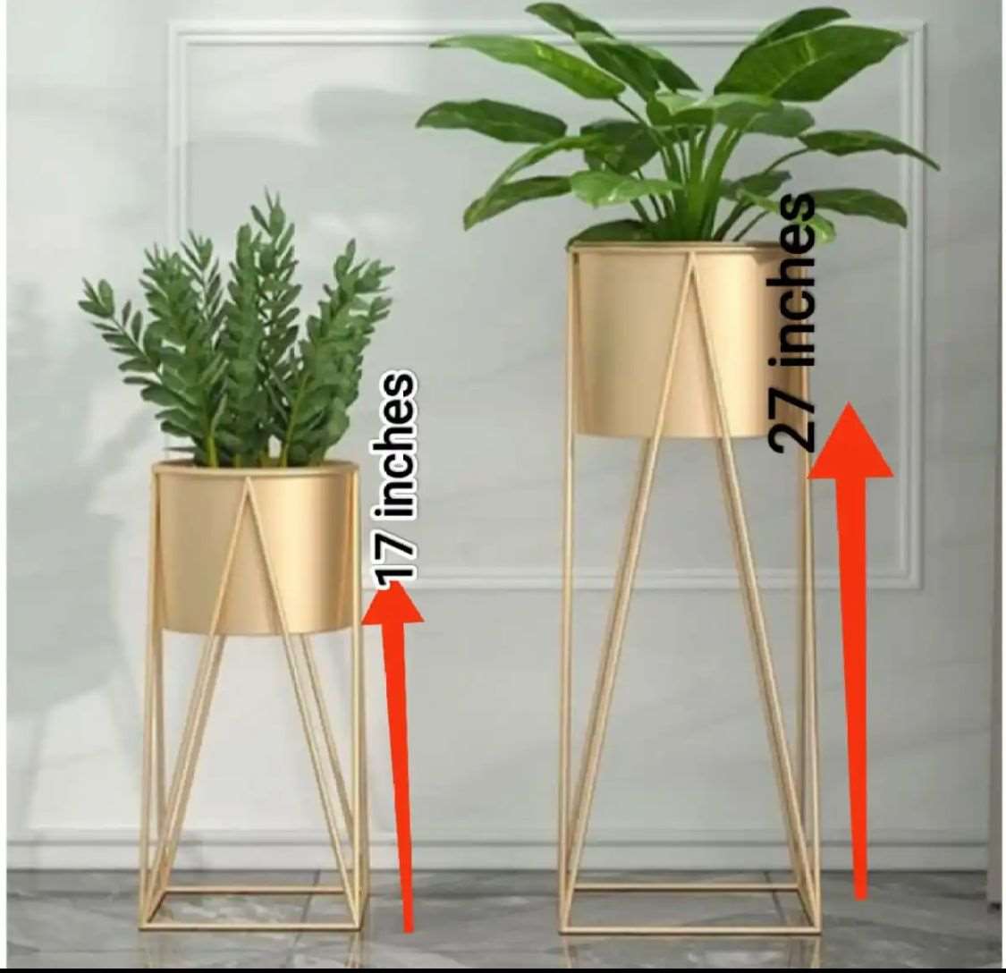 Planters - Planters Pot - Planters Pots flower stand - 2 Metal Plant Flower Floor Stand- Modern Planters Flower Pots - Flower Stands SF Traders