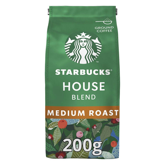 Starbucks House Blend Ground Coffee 200 G MEDIUM ROAST SF Traders