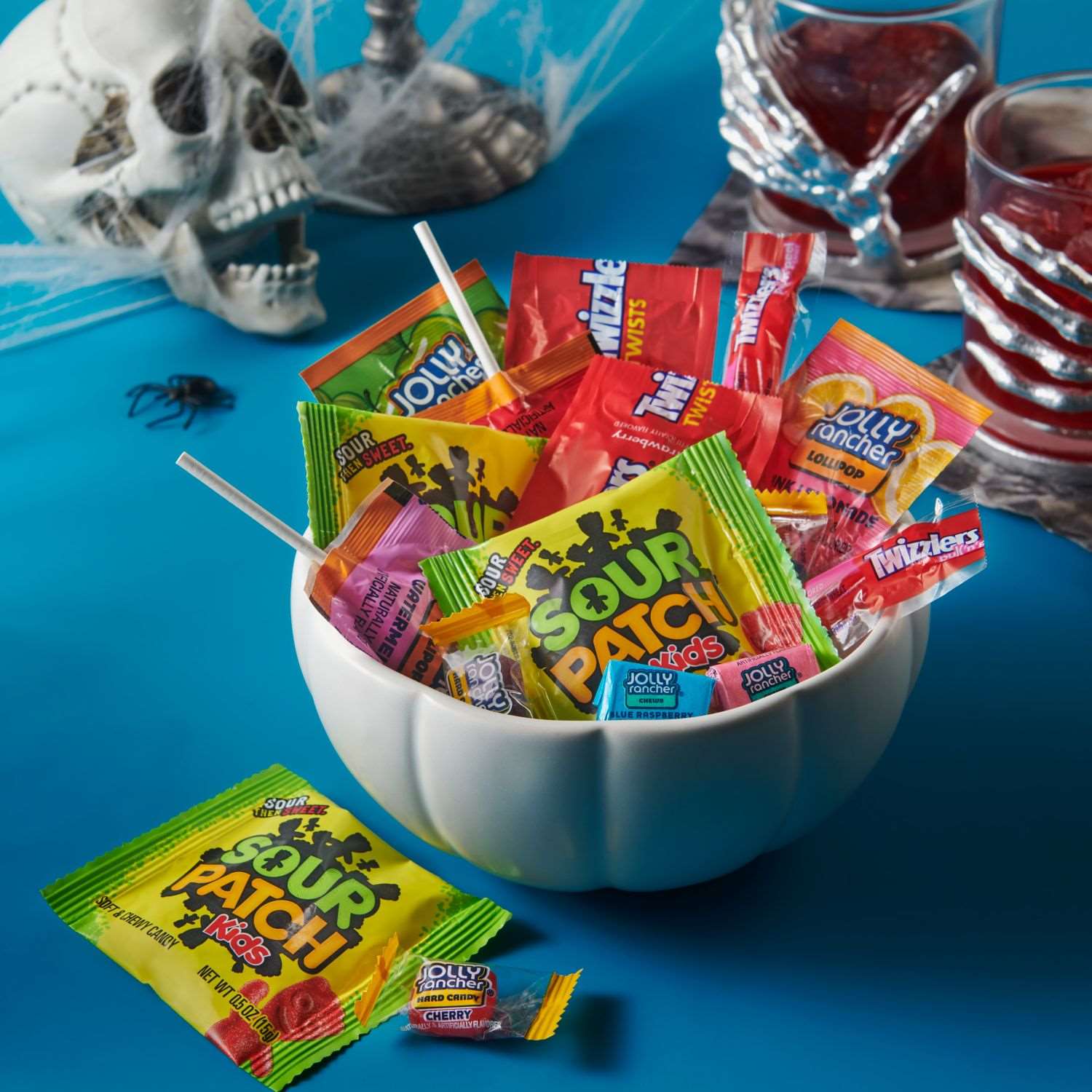 Twizzlers, Jolly Ranchers and Sour Patch Kids - Sweets Assortment Candy - 50 Pcs - 550 gm SF Traders